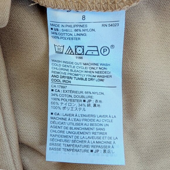 Banana Republic Women's Navy Lace Overlay Fluted Dress - Picture 5 of 7